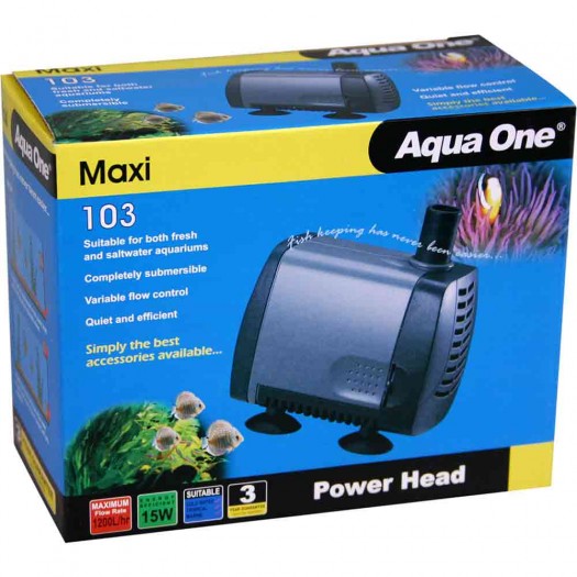 Aqua One 103 Water Pump 1200 L/HR – Hydro Hill Hydroponics